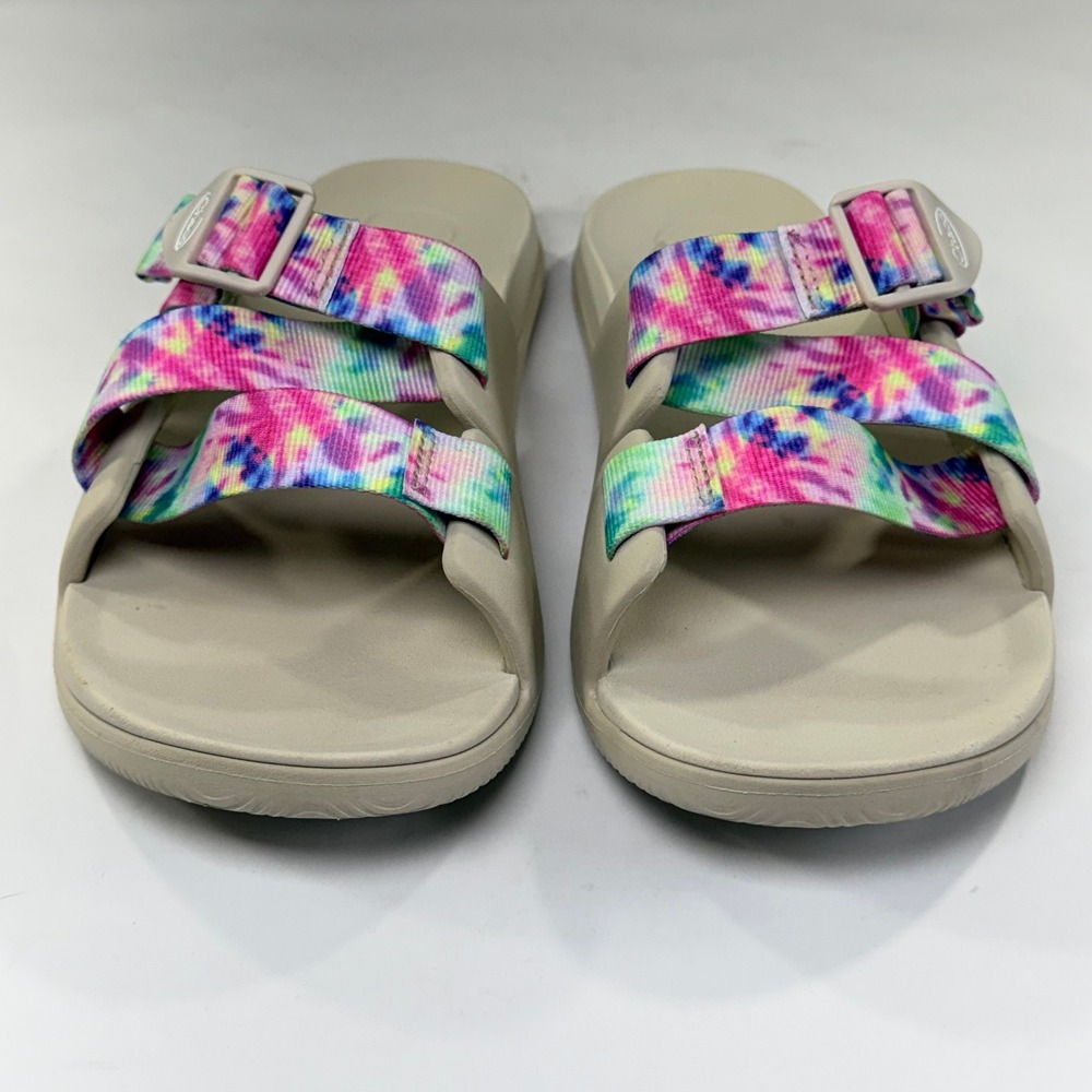 Chaco Chillos Slide Sandals Womens 10 Tie Dye Casual Hippie Boho Beach Summer - Picture 11 of 13
